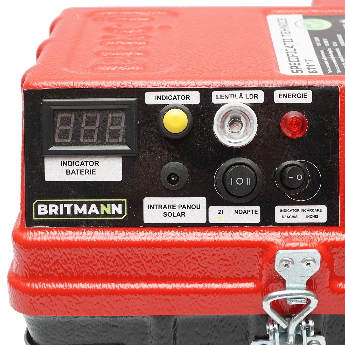 Aparat generator de impulsuri 6.9 Joule 12-220V cu baterie 12V, 14A si panou solar 20W
